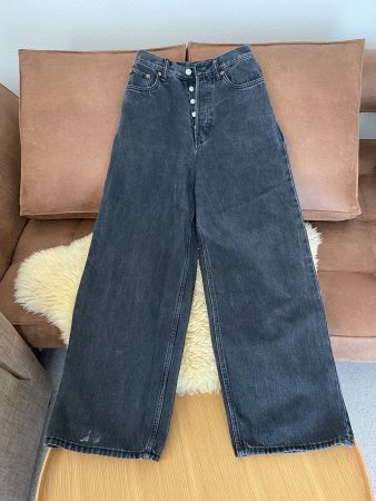 Astro Loose Baggy Jeans, anthrazit, WEEKDAY, Gr. XS (32)