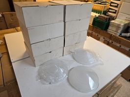 Posten neuer Glas Abdeckungen für Lampen D: 225mm ab 1.-