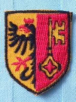 Vintage Badge Wappen Genf Genève ST. GALLER STICKEREI