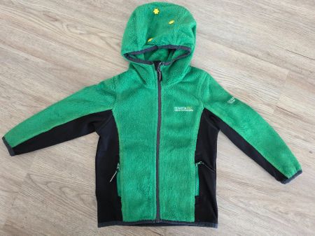 Fleecejacke Regatta Outdoors grün schwarz, Grösse 104