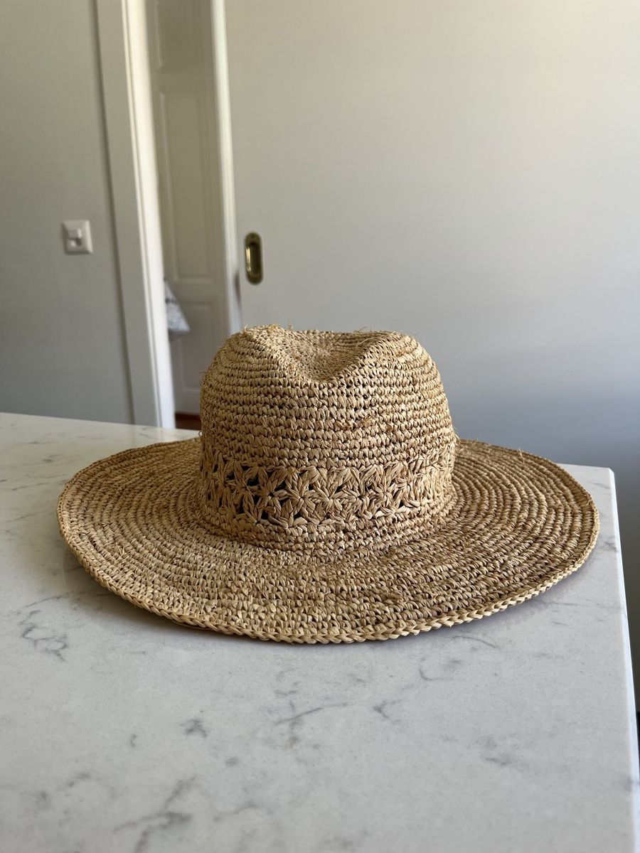 Zara Copricapi, berretti & cappellini: Zara Stylish Straw Summer Hat, Head Size 56cm aprox – Usato da Mies venduto da nic_yk5d 3