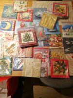 Weihnachtsservietten assortiert zum basteln, mehr als 100 St