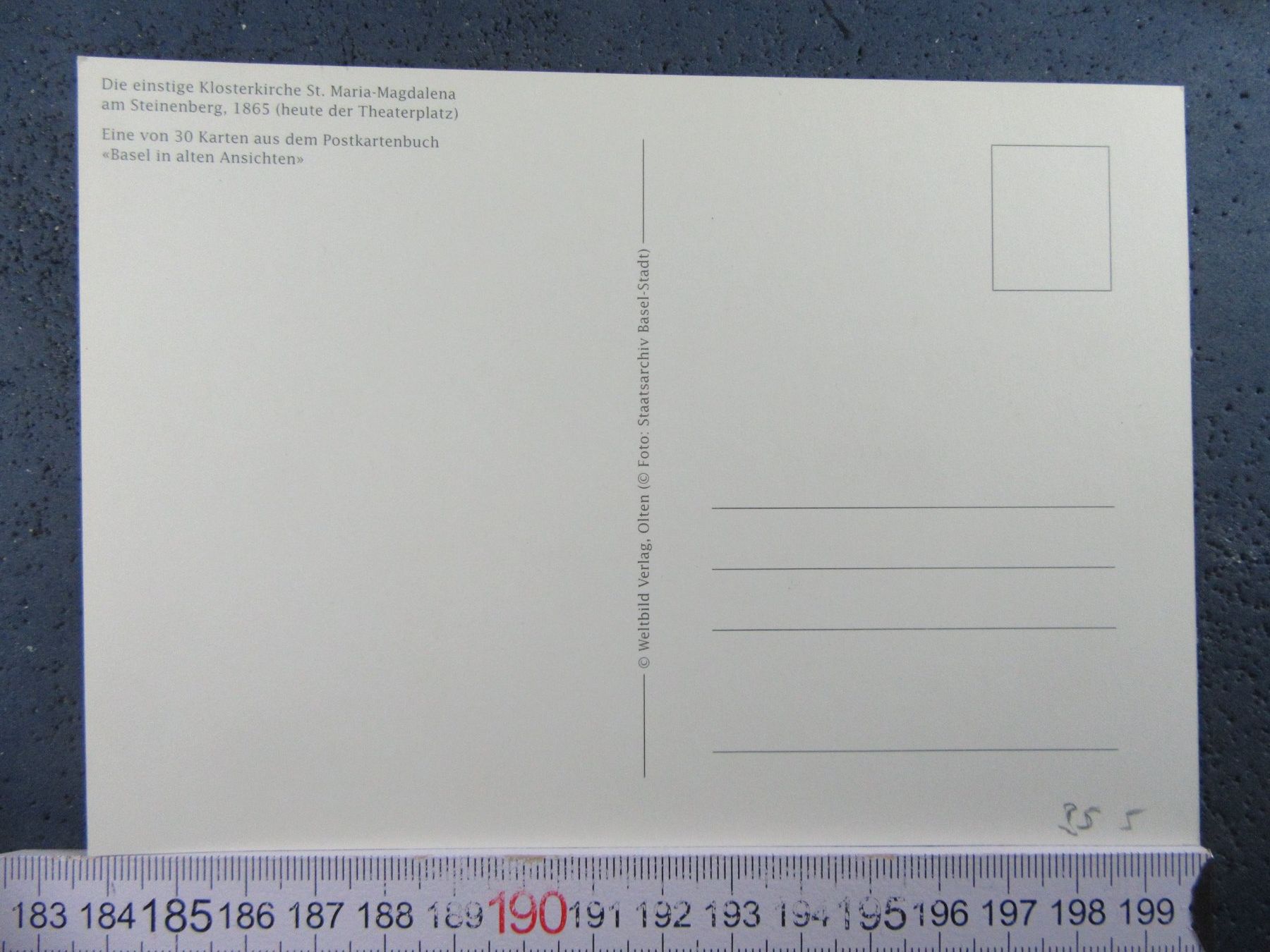 Cartoline postali: BASEL EINSTIGE KLOSTERKIRCHE ST.MARIA-MAGDALENA STEINENBERG – Usato da Ettingen venduto da Hausi4711 1