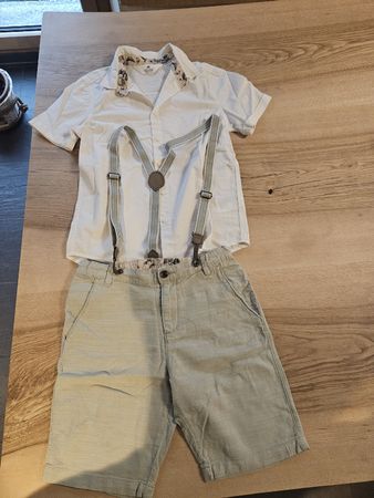H&M Kinder Set Kurzarmhemd Shorts Grösse 134 8-9 Jahre