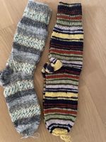 2Paar Handgestrickte Socken 