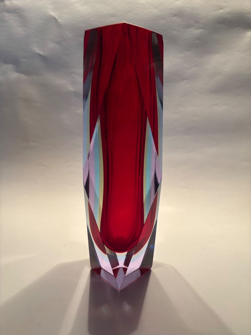 Murano Vasi & Recipienti: Murano Blockvase Seguso – Usato da rotkreuz venduto da baudisch