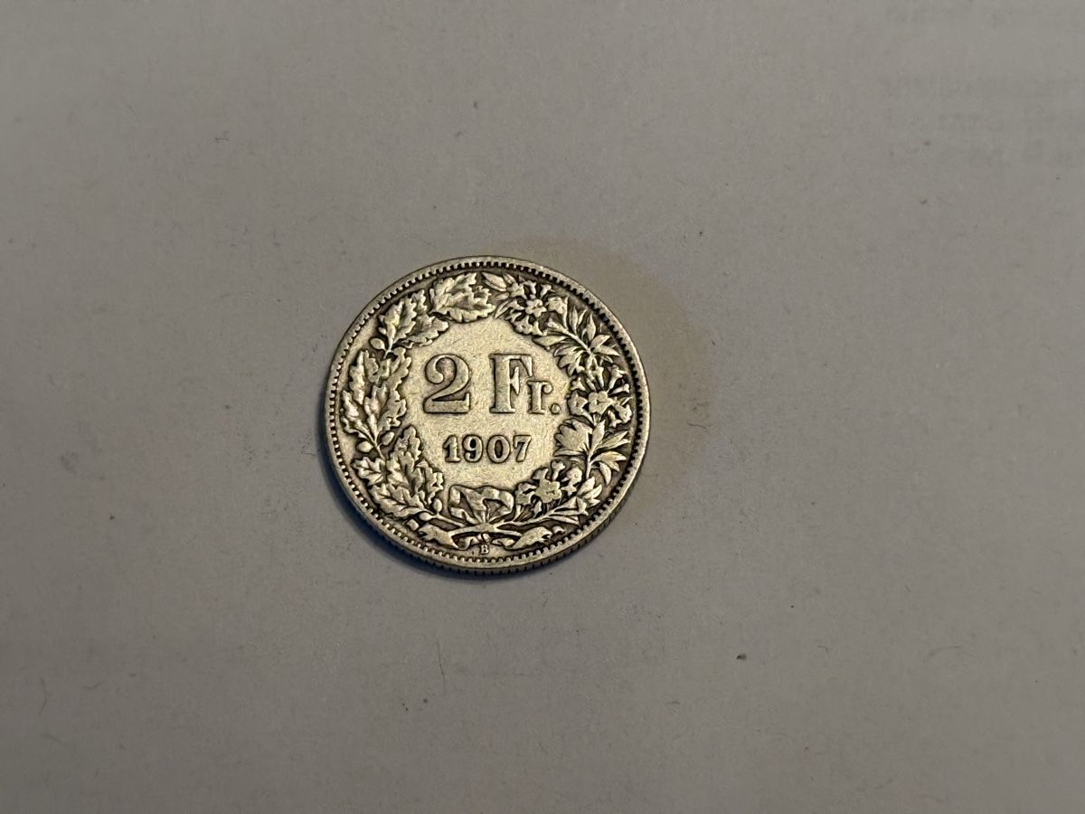 Tutti le monete: Schweiz  2 Franken 1907  – Usato da Zürich venduto da daki81