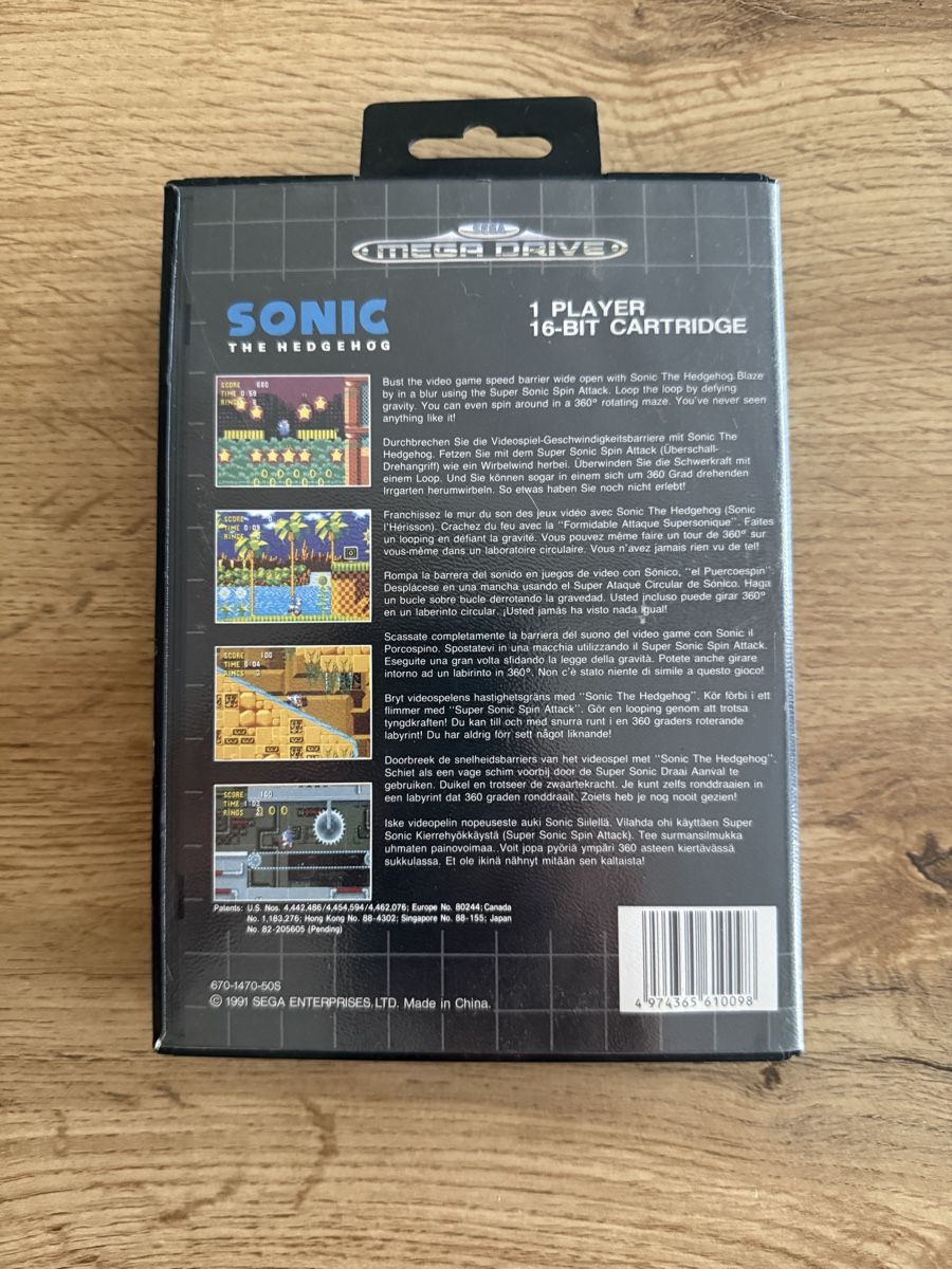 Sega Giochi: Sonic The Hedgehog - Mega Drive - Top Zustand! – Nuovo (secondo la descrizione) da Wetzikon ZH venduto da Rap_vh2l 1