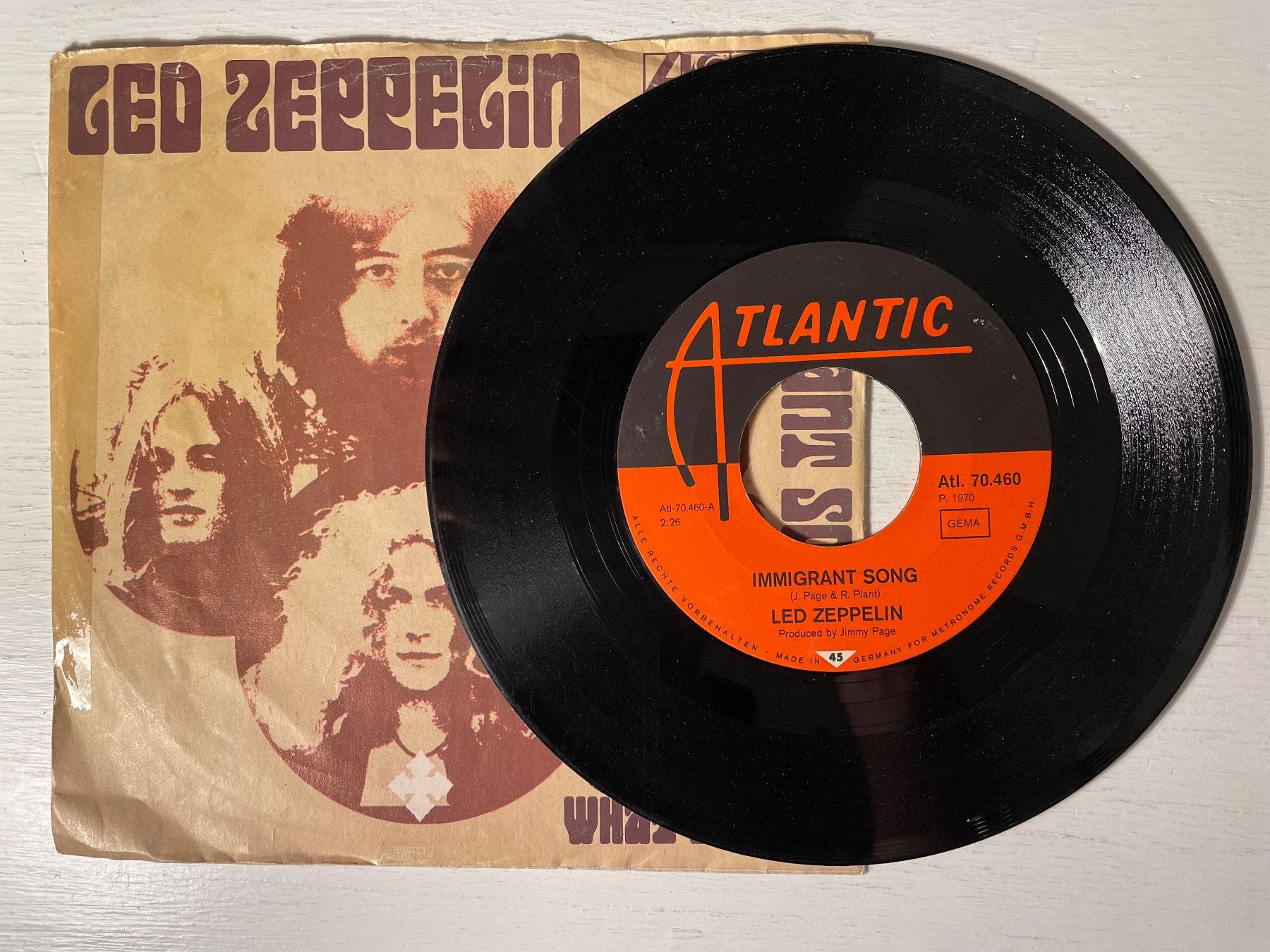 Dischi in vinile: Led Zeppelin - Immigrant Song - 7" Single, 1970 – Usato da Zürich venduto da Andy_t71 1
