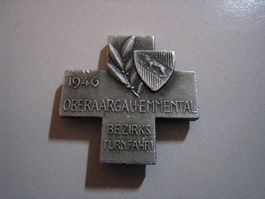Turnkreuz Oberaargau Emmental 1946 Bezirksturnfahrt