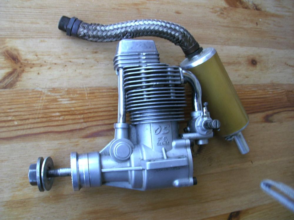 OS FS120 20 ccm Viertaktmotor mit Merker Schalldämpfer | Acheter sur ...