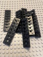 Lego  15x Technik Lochplatten 2x8 (3738) schwarz