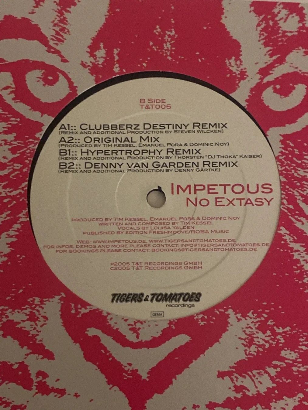 Dischi in vinile: Impetous - No Extasy, Tigers & Tomatoes – Usato da Thun venduto da charles75