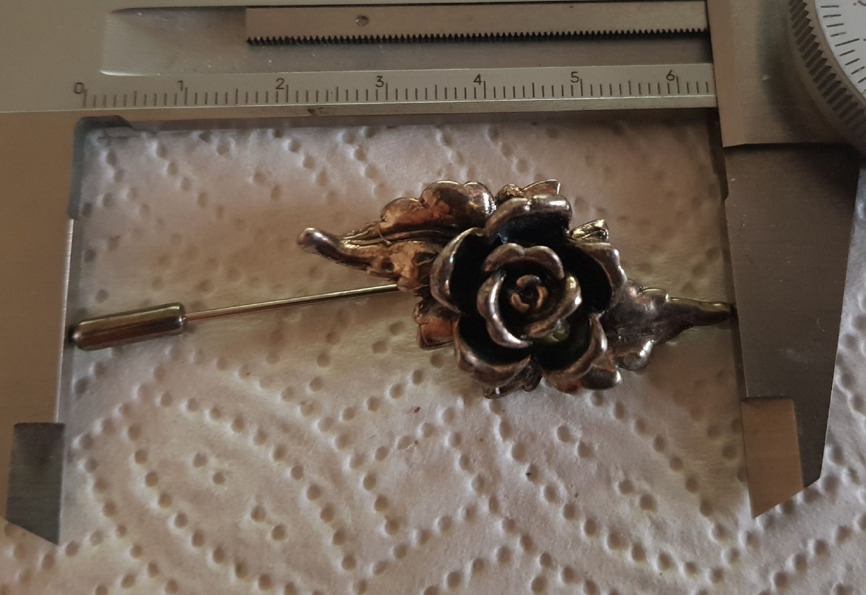 Broschen & Nadeln: Broche 0.925 en argent,  originale rose ancienne  – Gebraucht aus Genève von BKYB 4