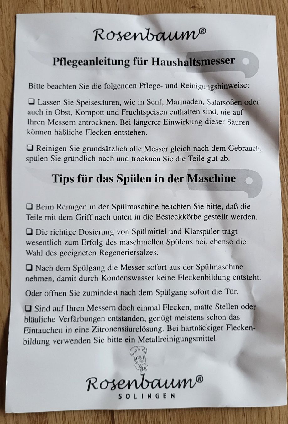 Solingen Set di posate: Rosenbaum Solingen Besteck- und Messerset, neu – Nuovo e nell'imballaggio originale da Maienfeld venduto da Alpamayo01 7