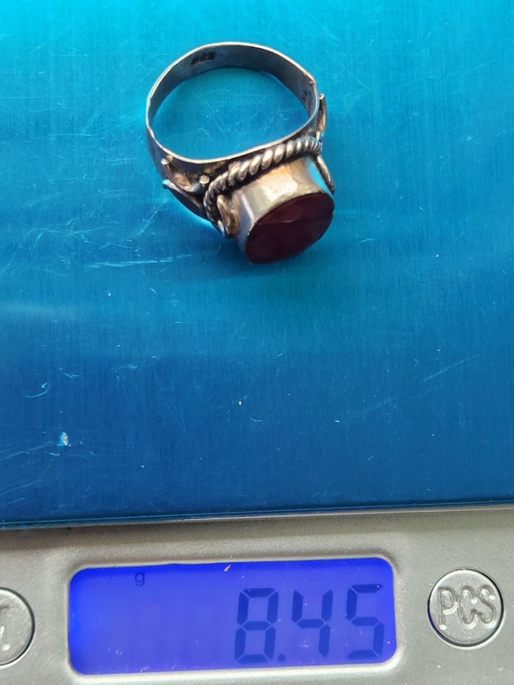 Anelli: Vintage Silberring 925 mit echtem Rubin, Ringgrösse 62 8g – Usato da St. Gallen venduto da GIULESGG 7