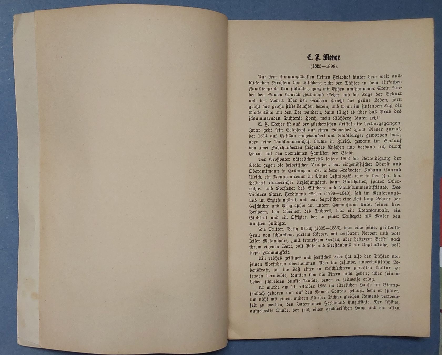 Bücher: Altes Heftli, C.F. Meyer: Der Schuss von der Kanzel, 1935 – Gebraucht aus Windisch von Benji026 3