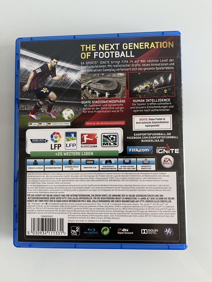 Spiele: Fifa 14 / Playstation 4 – Neu (gemäss Beschreibung) aus Volketswil von asc_yp5h 1