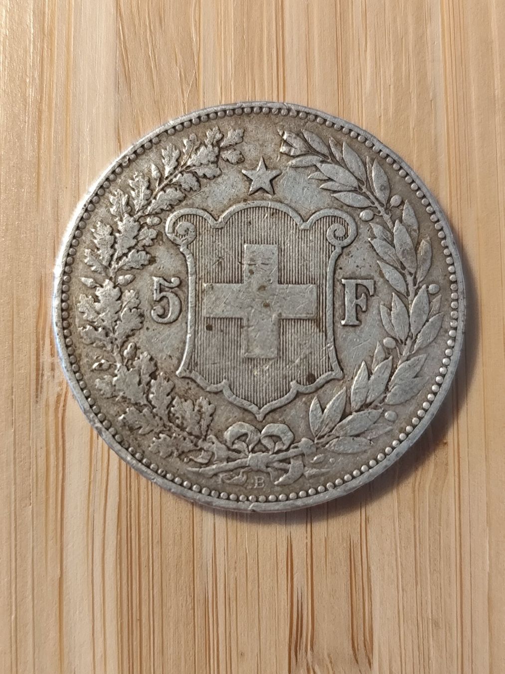 Tutti le monete: uralte 5fr.silber münze von 1895 – Usato da minusio venduto da bierbrauer