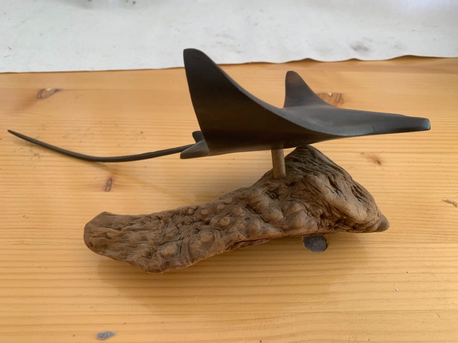 Statuette: Holzfigur Manta von Palau Mikronesien – Usato da Mumpf venduto da dadaboygugulini 1