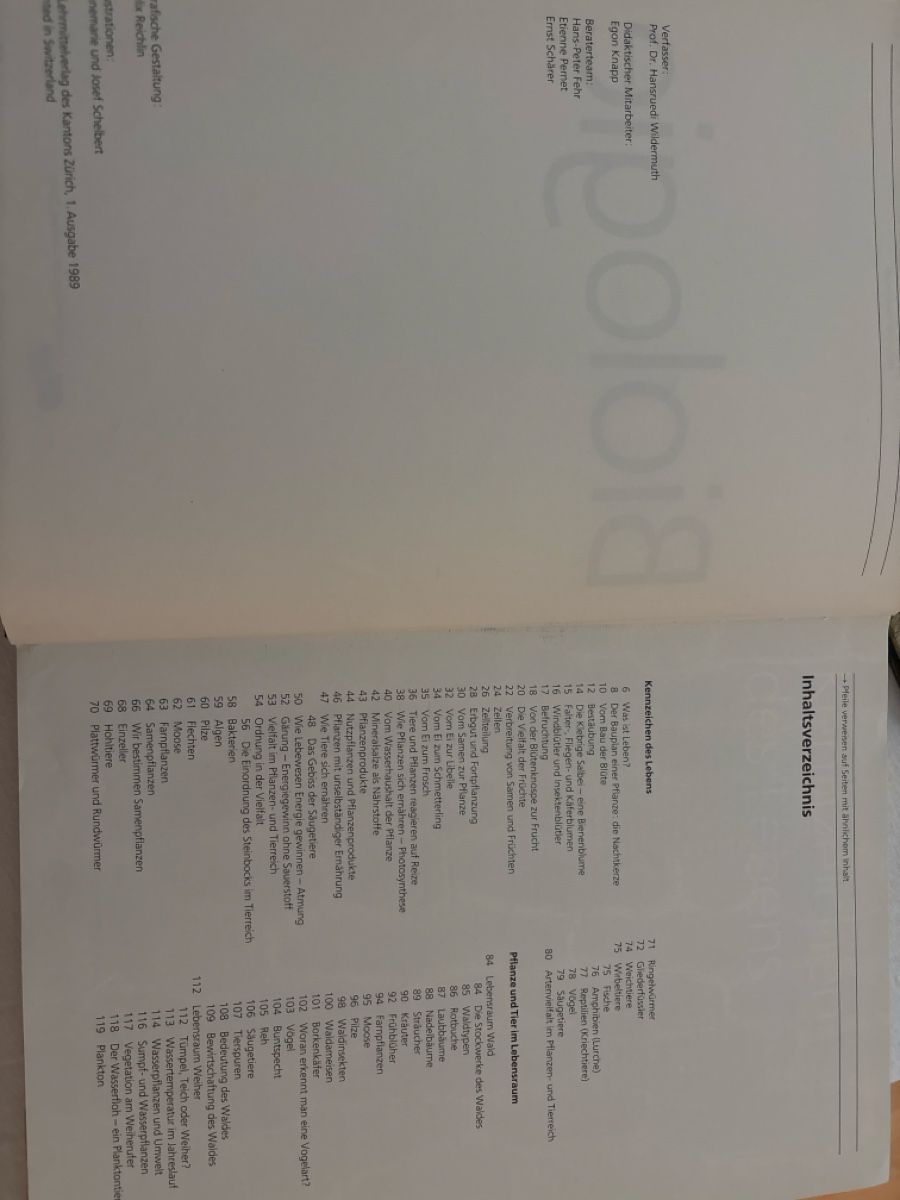 Livres: Biologiebuch – D'occasion à Buchs ZH par els_mgj9 2