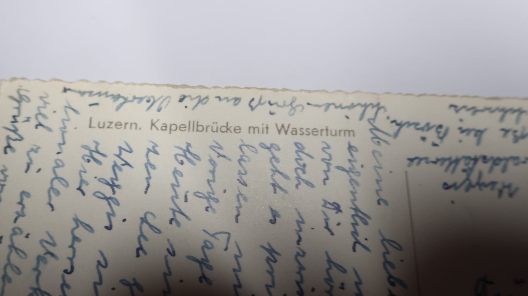Cartoline postali: Luzern Kapellbrücke mit Wasserturm  1953 – Usato da Cormoret venduto da Pascalll2001 5