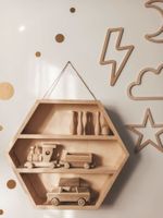 Wandregal Hexagon