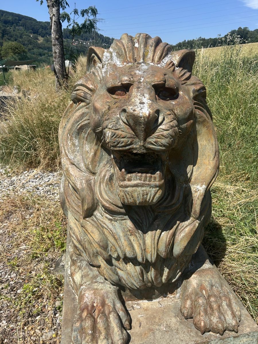 Skulpturen & Statuen: Statue lion en fer  – Gebraucht aus Yverdon-les-Bains von Sicario1969