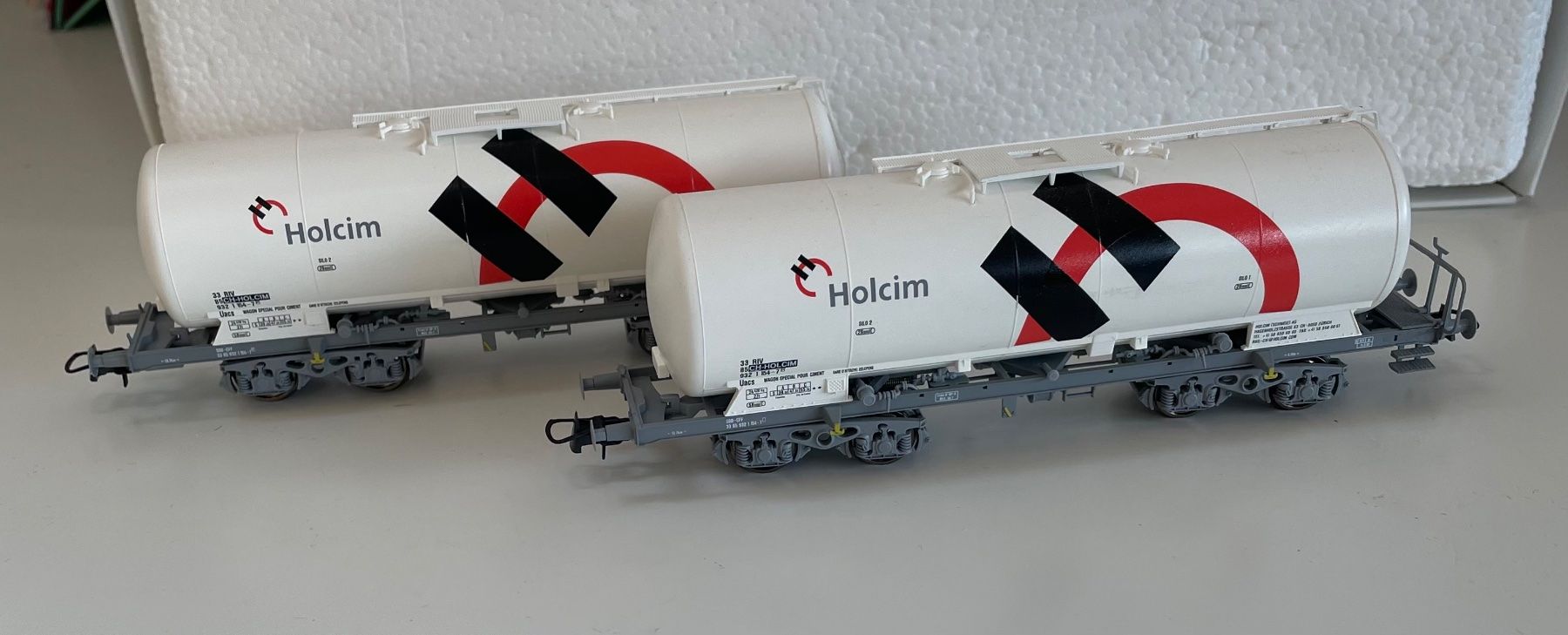 Roco Modellini di ferrovie: 2x Roco 67449 Holcim Silowagen – Usato da Blumenstein venduto da Ritschi 3