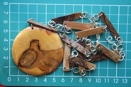 metall / holz halskette / individual jewellery