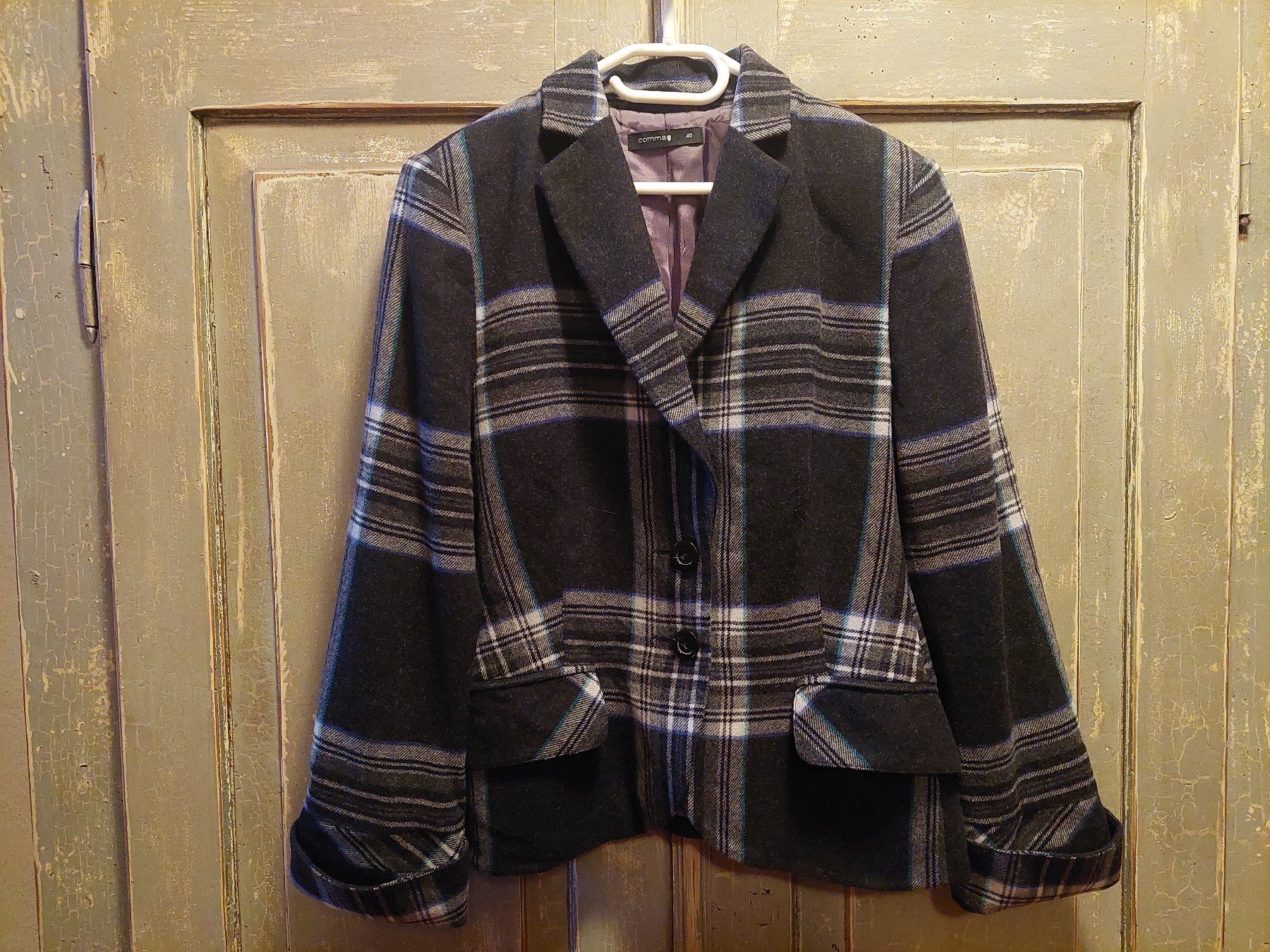 Comma Jacken: Comma, . Karo Blazer - 40 – Neu (gemäss Beschreibung) aus Besenbüren von piculo