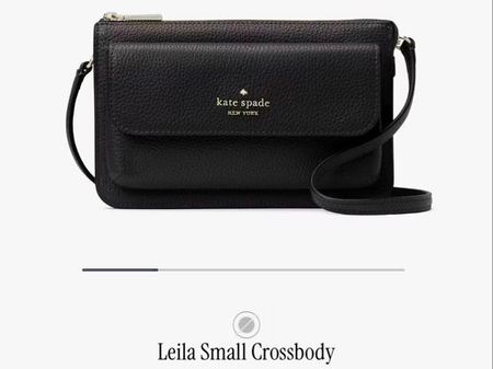 Kate Spade Leila, kleine Umhängetasche, schwarz, Neu!