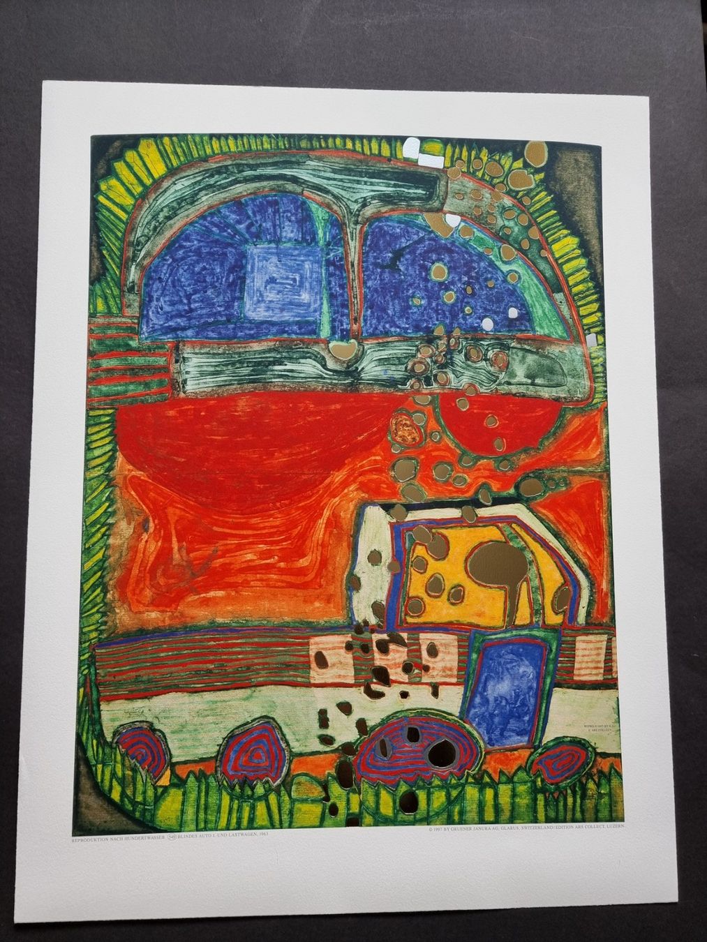 Grafica & Litografie: HUNDERTWASSER GRANOLITHOGRAPHIE – Usato da Gersau venduto da grafik-kunst