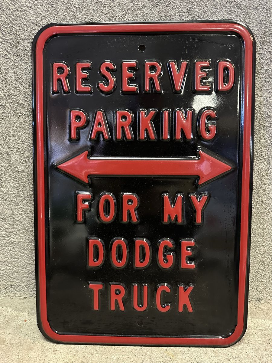 Schilder: Reserved parking dodge truck – Neu (gemäss Beschreibung) aus Reinach AG von rares75