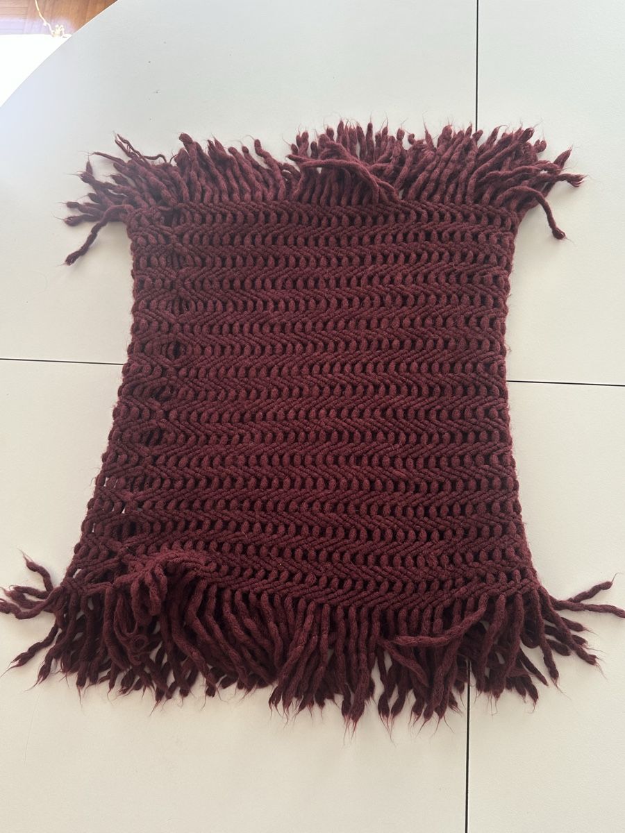 Foulards & écharpes: BORDEAUXFARBENER STRICKSCHAL – D'occasion à Bern par all_j82d 3