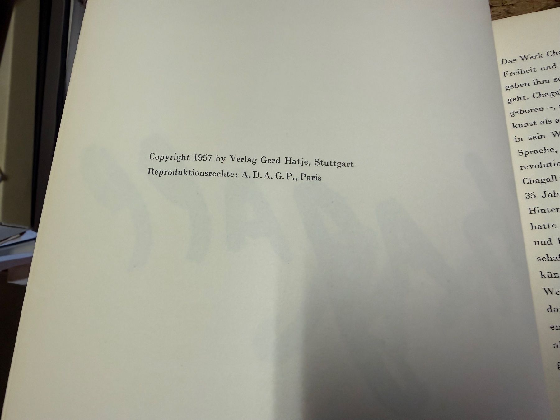 Libri: 1957 Marc CHAGALL das graphische Werk – Usato da Bern venduto da Jwpm66 2