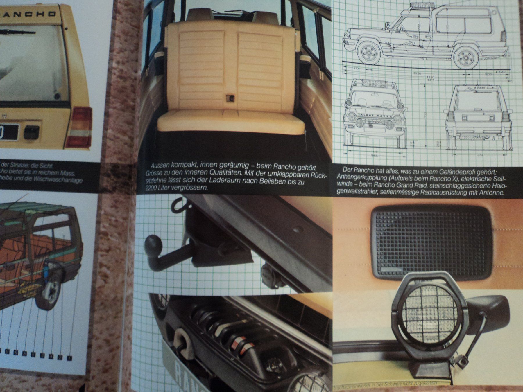 Talbot Documents: Prospekt Talbot Matra Rancho 1979 – D'occasion à Schwarzenburg par modelCARama 7