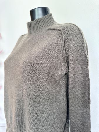 TOP ☀️ Gr S 36/38 olive Pullover Wolle/Kaschmir