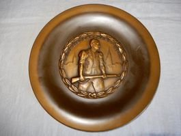Medaille FELDMEISTERSCHAFT - BERN Bronzeteller mit Plakete