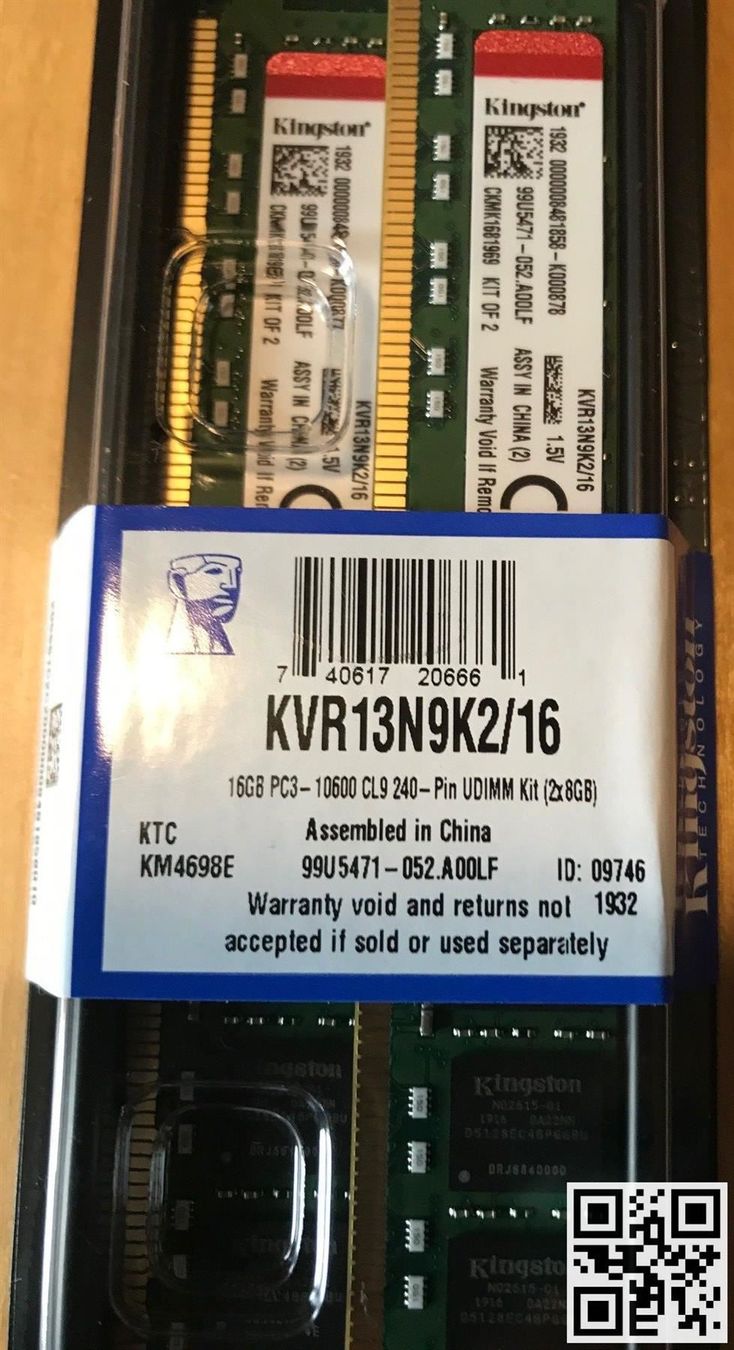 Memoria / RAM: Kingston DDR3 RAM 16GB Kit – Nuovo e nell'imballaggio originale da Hallwil venduto da Fustcomputer 2