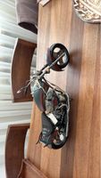 Coole Deko: Motorrad aus Metall, Vintage Stil, 42cm lang