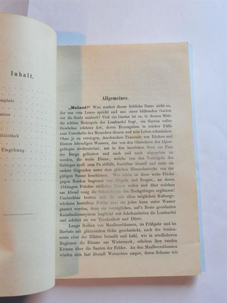Libri: Wanderbilder - Mailand – Usato da Hombrechtikon venduto da Bruenel 2