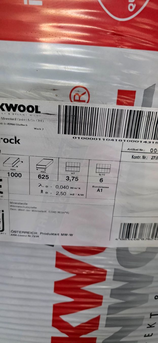 Füllmaterial: Rockwool Isolation 10 cm dick – Neu und originalverpackt aus Basel von astra2011 3
