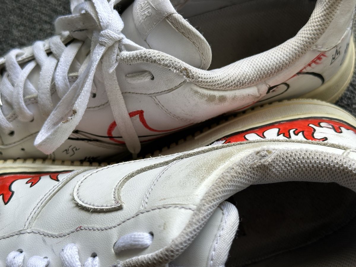 Nike Scarpe da uomo: Nike air Force 1 homme taille 45 blanc – Usato da Bulle venduto da LeMoleson 8