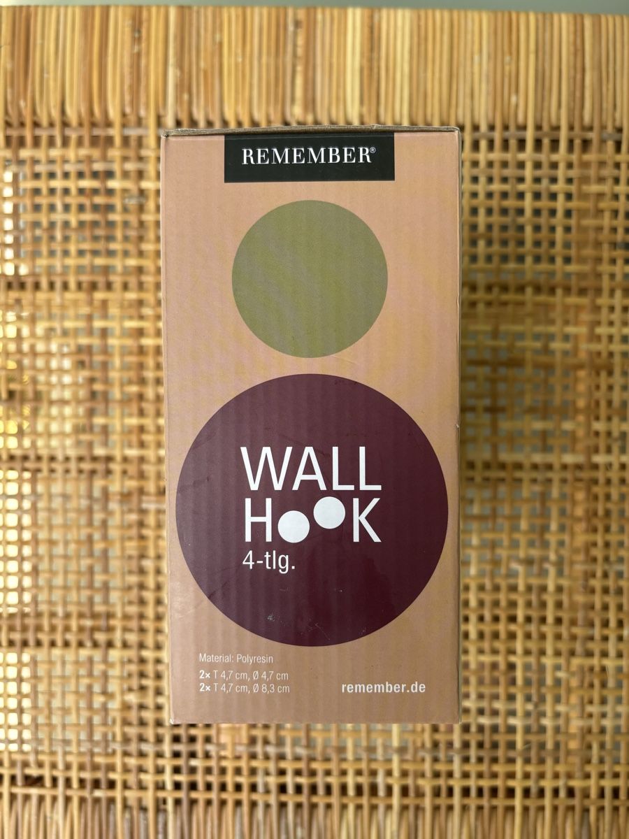 Guardaroba: Wallhook 4 tlg. Remember NEU – Nuovo e nell'imballaggio originale da Zürich venduto da Hannah.hue 2