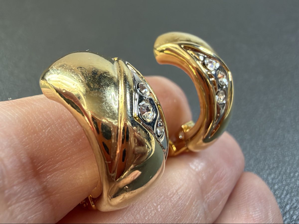 Ohrringe & -stecker: Vintage Ohrringe Clips Luxus Modeschmuck   – Gebraucht aus Lamone von LaCantinaMagica 3