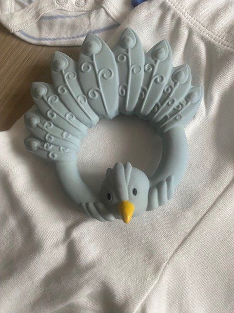Lotti & Set di vestiti: neues Baby Set Gr. 62/68 "Pfau" – Nuovo e nell'imballaggio originale da Staufen venduto da Nasli 4
