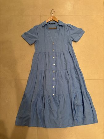 Zara Sommerkleid, Gr. M, hellblau, Top Zustand!