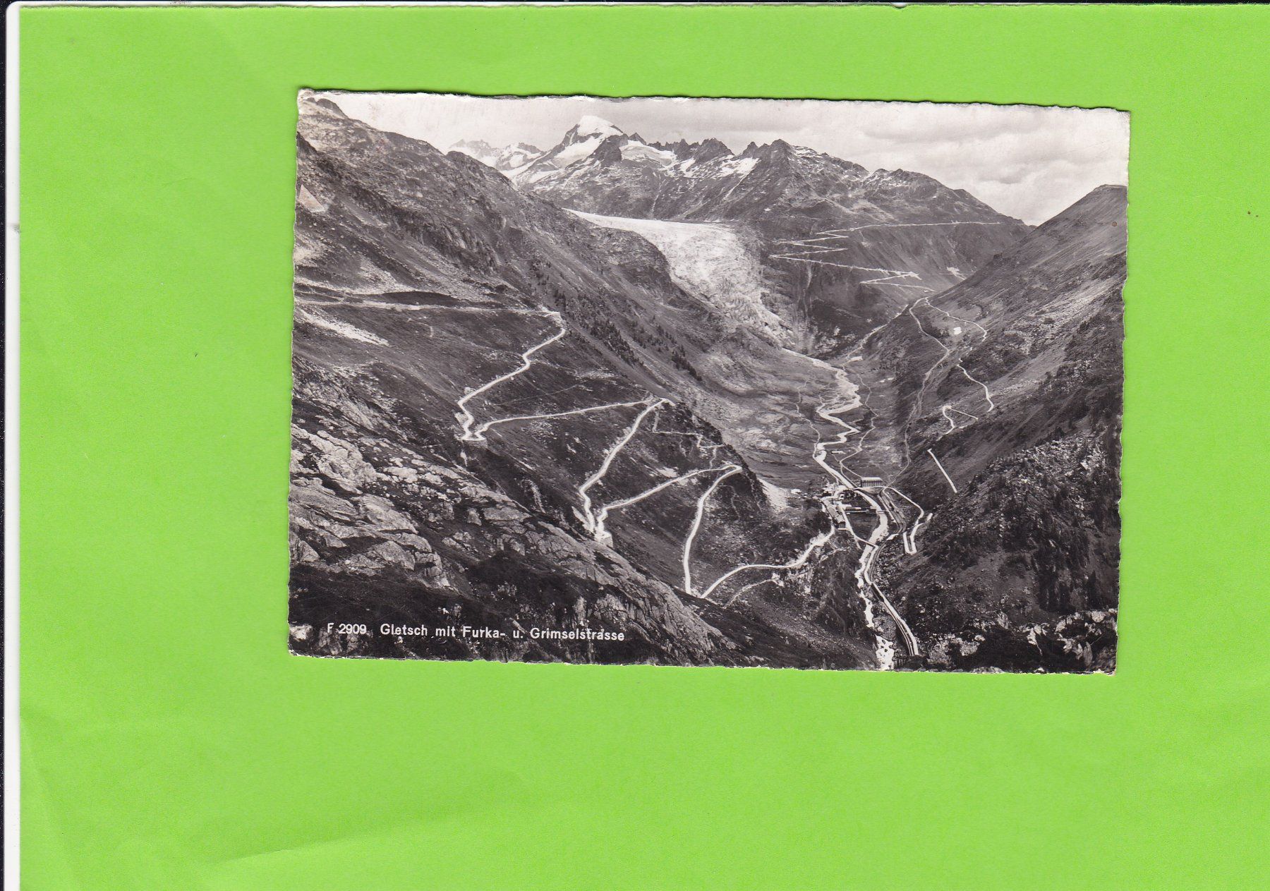 Cartes postales: Gletsch mit Furka-Grimselstrasse – D'occasion à St. Peterzell par neckertal