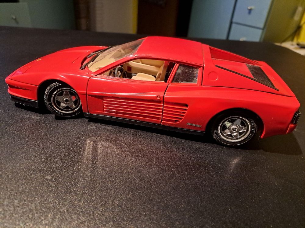 Ferrari Testarossa 1/18 Bburago (1984) - Idéal Restauration ou Custom - Collection